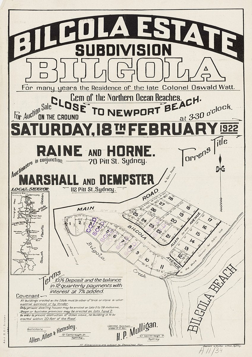 Bilgola Ave, Allen Ave, Main Rd, The Serpentine, Barrenjoey Rd, Bilgola Beach NSW 1922