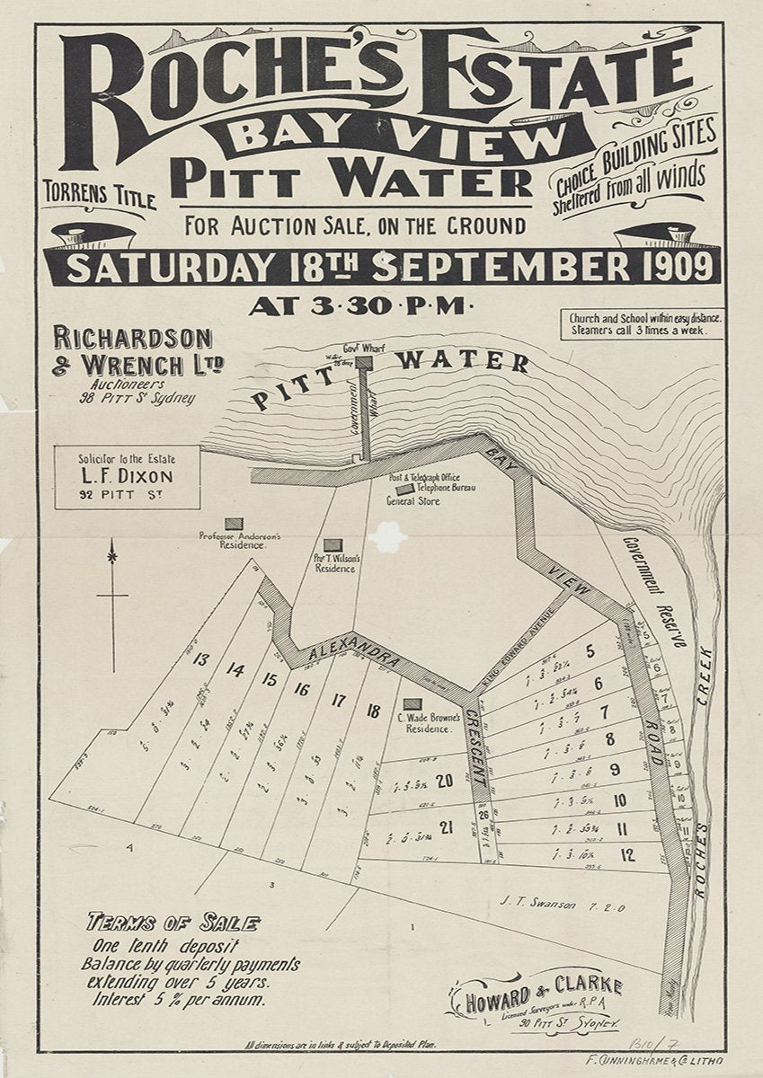 Alexandra Cres, Bay View Rd, Pittwater Rd, King Edward Ave, Bayview NSW 1909