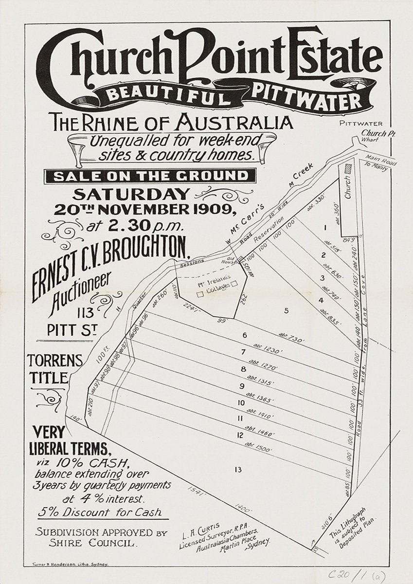 Quarter Sessions Rd, Mccarrs Creek Rd, Church Point NSW 1909