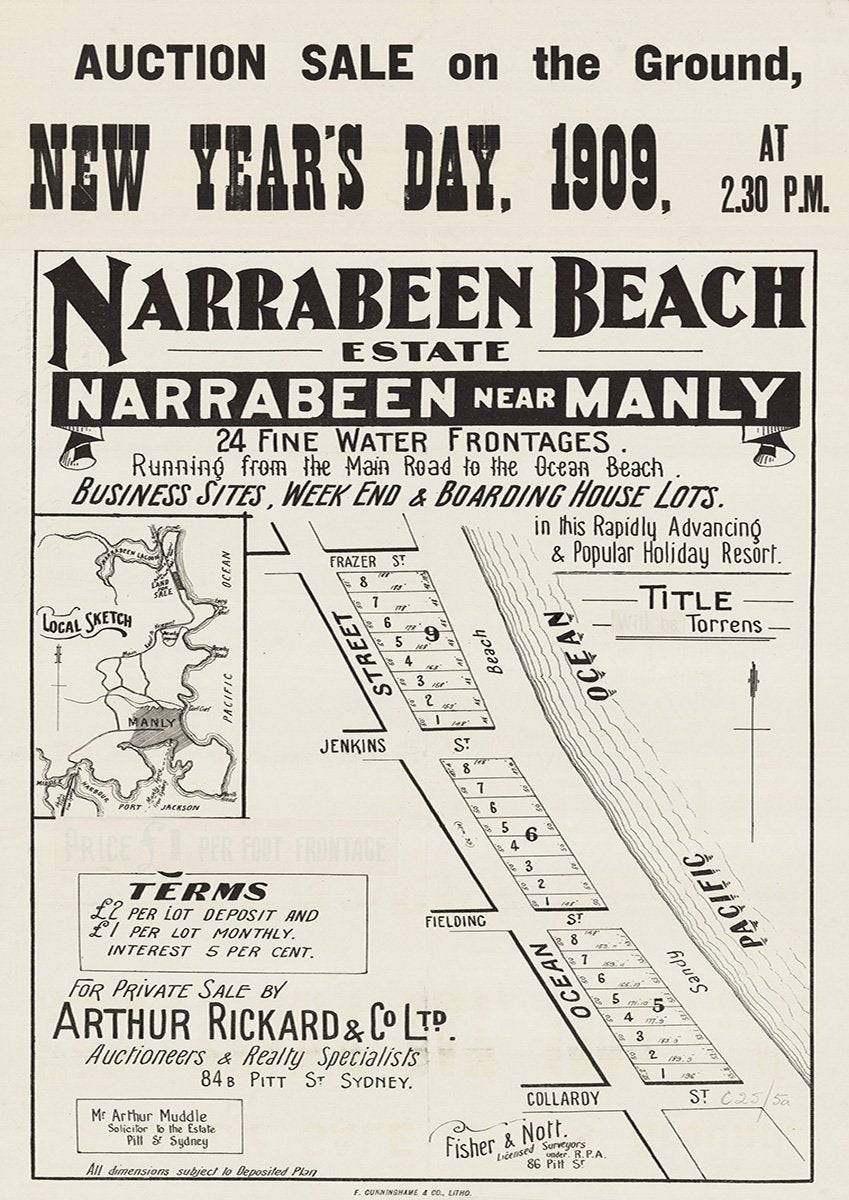 Ocean St, Pittwater Rd, Jenkins St, Fielding St, Collaroy St, Frazer St, Collaroy NSW 1909