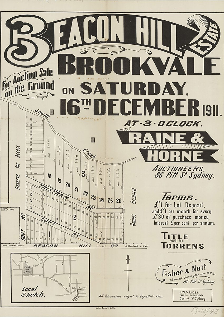 South Creek, Beacon Hill Rd, Tristram Rd, Oxford Falls Rd, Ellis Rd, Brooker Ave, Beacon Hill NSW 1911