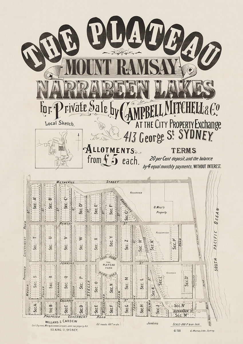 Ramsay St, Jenkins, St, Collaroy St, Mason St, Fuller St, Claudare St, Essilia St, Stella St, Blandford St, Aubreen St, Italien St, Hilma St, Boulevarde, Alexander St, Idaline St, Edgecliffe Boulevarde, Edgecliffe Bvd, Pittwater Rd, Wetherill St, Collaroy, Collaroy Plateau NSW