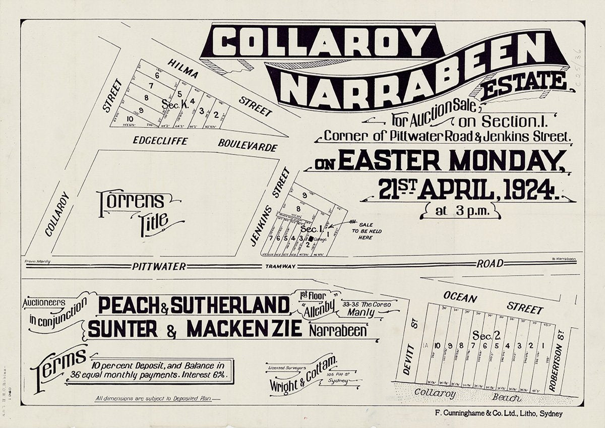 Ocean St, Devitt St, Robertson St, Collaroy St, Hilma St, Edgecliff Blvd, Jenkins St, Pittwater Rd, Collaroy, Collaroy Plateau, Narrabeen NSW 1924