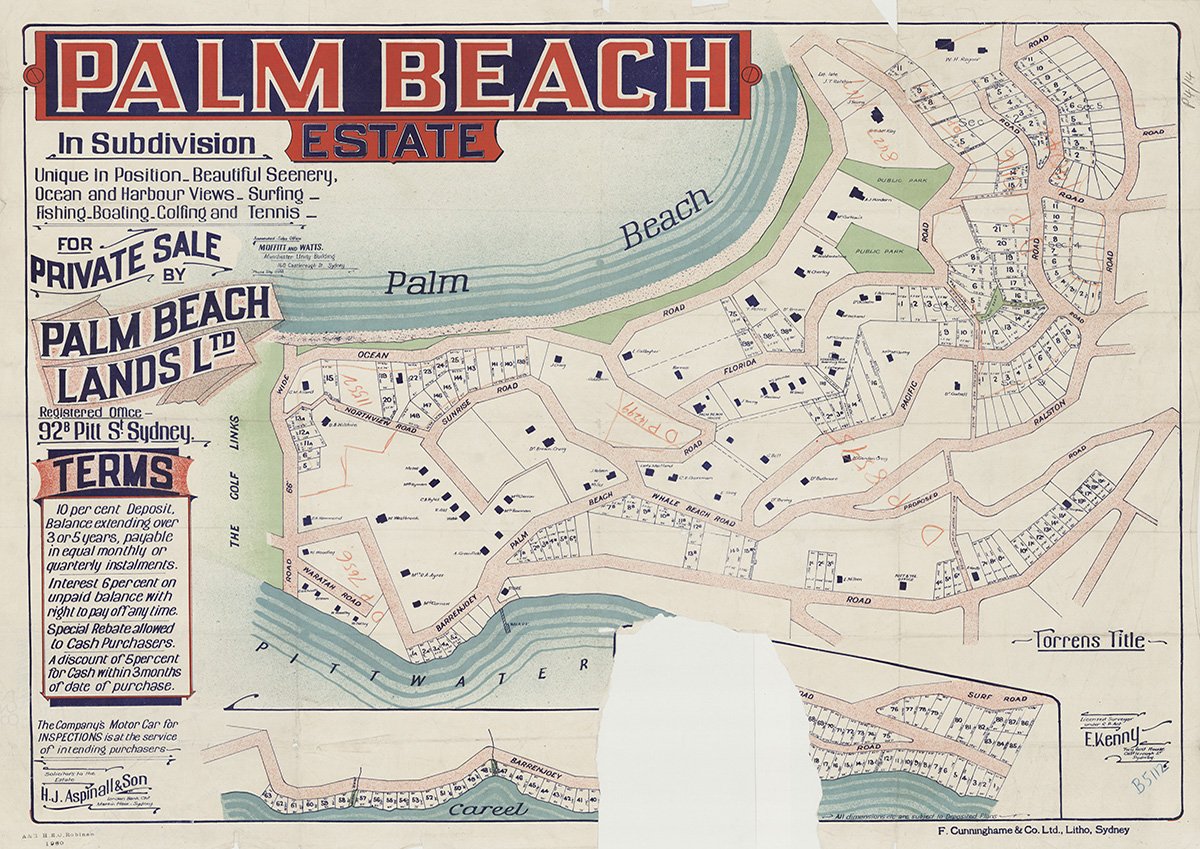 Barrenjoey Rd, Northview Rd, Sunrise Rd, Palm Beach Rd, Whale Beach Rd, Ocean Rd, Florida Rd, Ralston Rd, McKay Rd, Pacific Rd, Waratah Rd, Palm Beach, Pittwater NSW