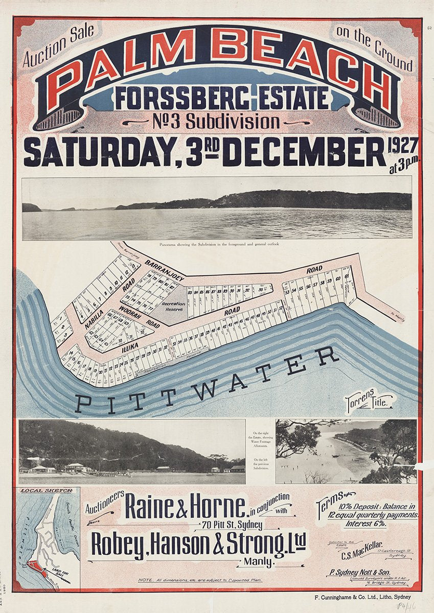 Nabilla Rd, Iluka Rd, Woorah Rd, Barrenjoey Rd, Woorak Rd, Palm Beach, Pittwater NSW 1927