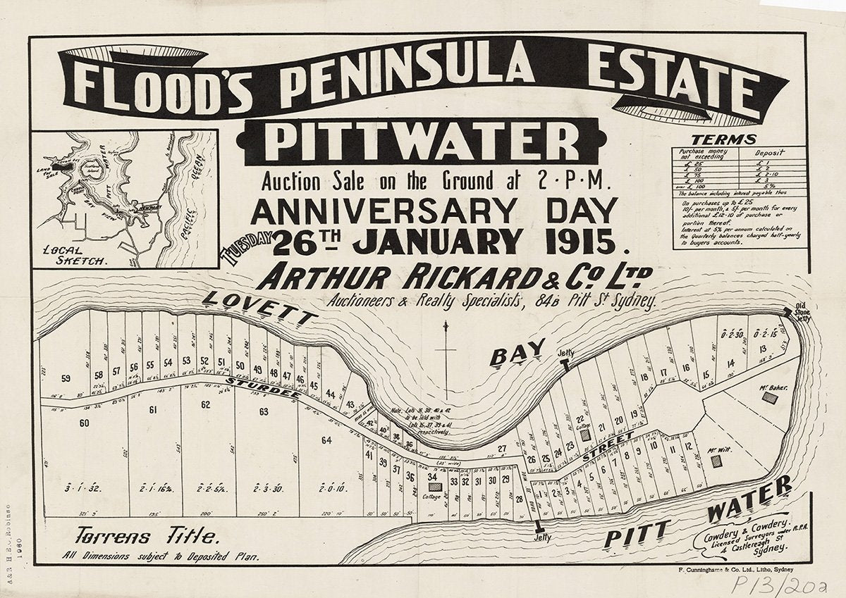 Sturdee St, Sturdy Lane, Sturdee Ln, Elvina Bay, Pittwater NSW 1915