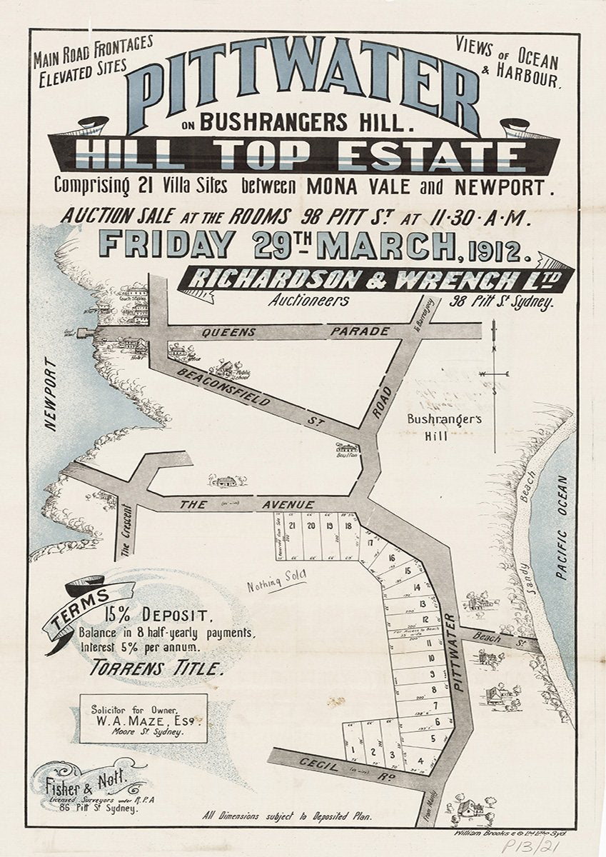 Pittwater Rd, The Avenue, Cecil Rd, Beaconsfield St, Queens Pde, Barrenjoey Rd, The Crescent, Beach St, Newport, Pittwater NSW 1912