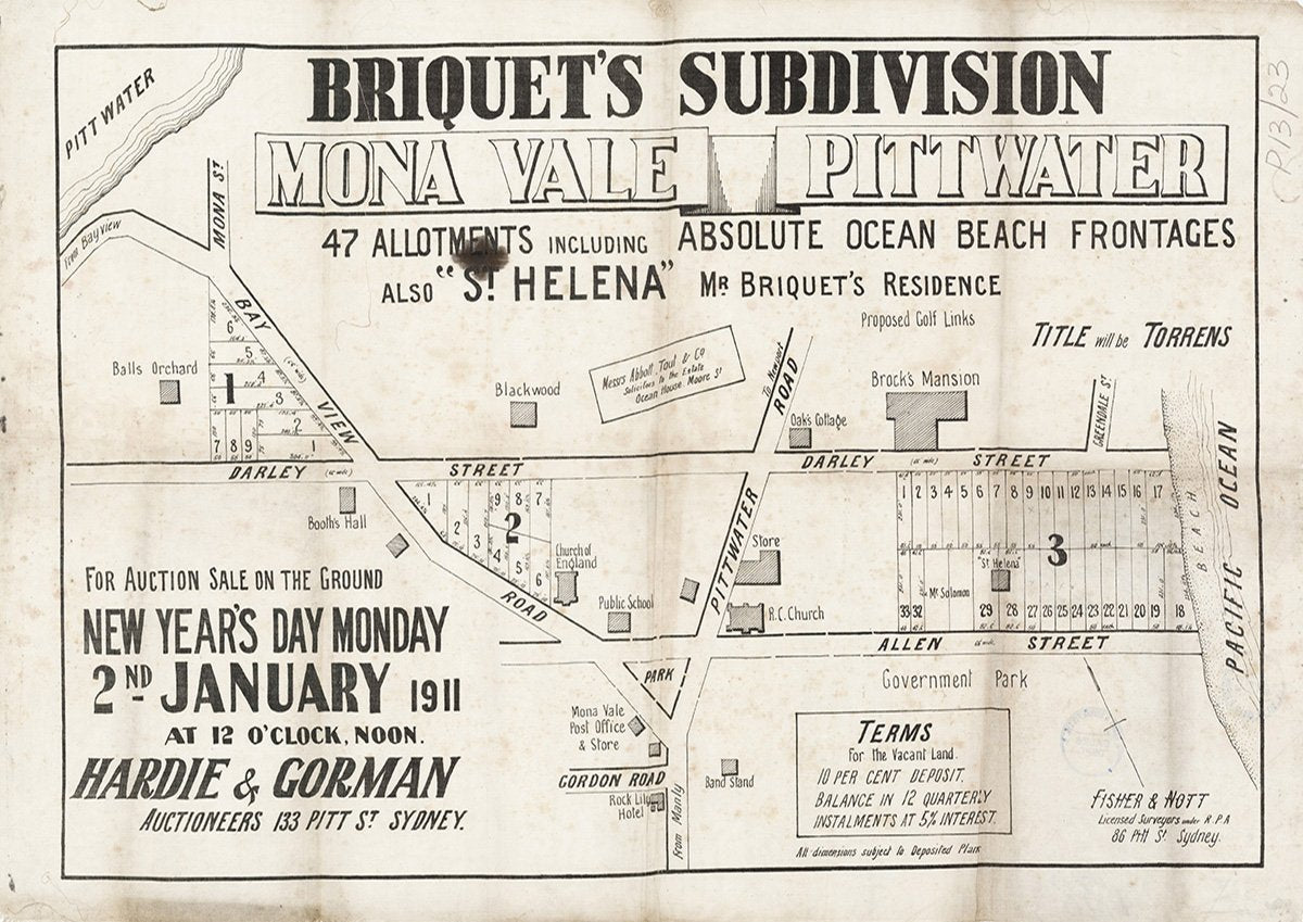 Bay View Rd, Darley St, Allen St, Gordon Rd, Greendale St, Mona Vale, Pittwater NSW 1911