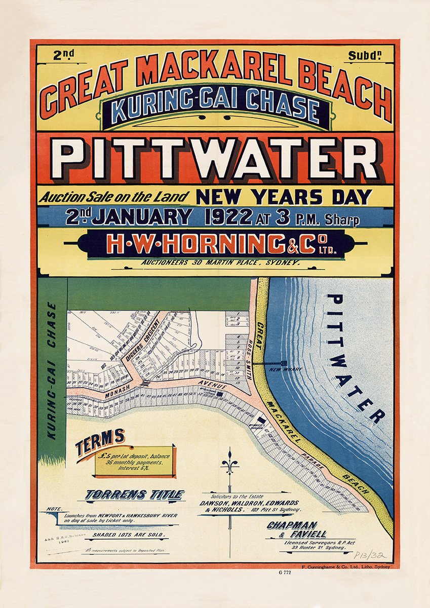 Diggers Cres, Monash Ave, Ross-Smith Ave, Great Mackerel Beach, Pittwater NSW 1922