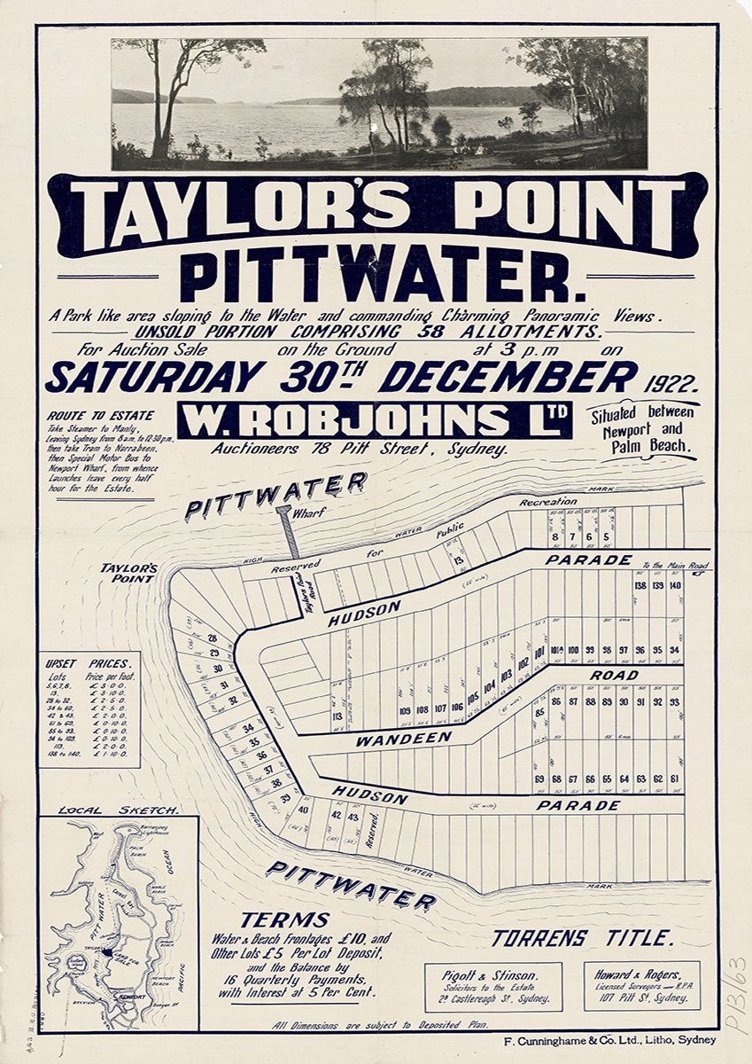 Hudson Pde, Wandeen Pde, Clareville, Avalon Beach, Pittwater NSW 1922