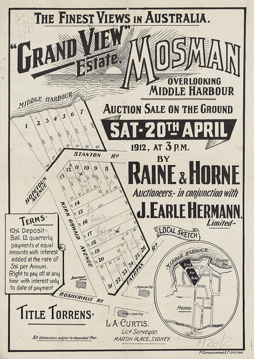 Hopetoun Ave, Stanton Rd, Kirk Oswald Ave, Fairfax Rd, Rosherville Rd, Mosman NSW 1912