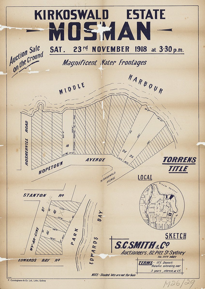 Roshervill Rd, Hopetoun Ave, Stanton Rd, Wy-Ar-Gine St, Wyargine St, Mosman NSW 1918