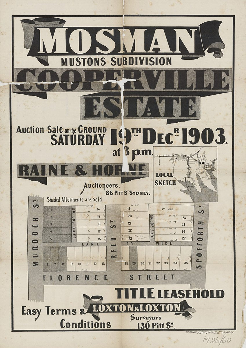 Murdoch St, Florence St, Spofforth St, Reed St, Mosman NSW 1903