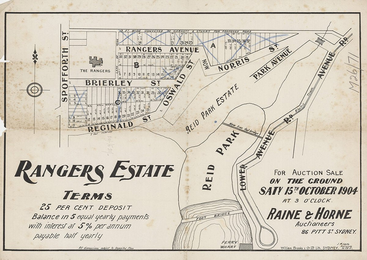 Spofforth St, Reginald St, Oswald St, Rangers Ave, Norris St, Park Ave, Lower Avenue Rd, Mosman NSW 1904