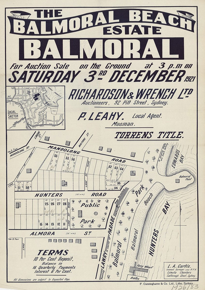 Mandolong Rd, Hunters Rd, Almora St, Lawry Pde, The Esplanade, Lavoni St, Waitovu St, Mosman, Balmoral NSW 1921