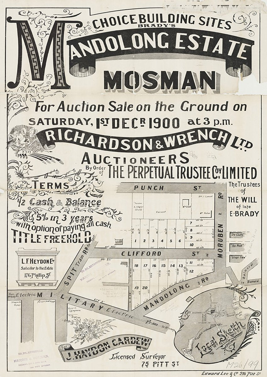 Punch St, Moruben Rd, Clifford St, Mandolong Rd, Military Rd, Spit Rd, Mosman, Balmoral NSW 1900