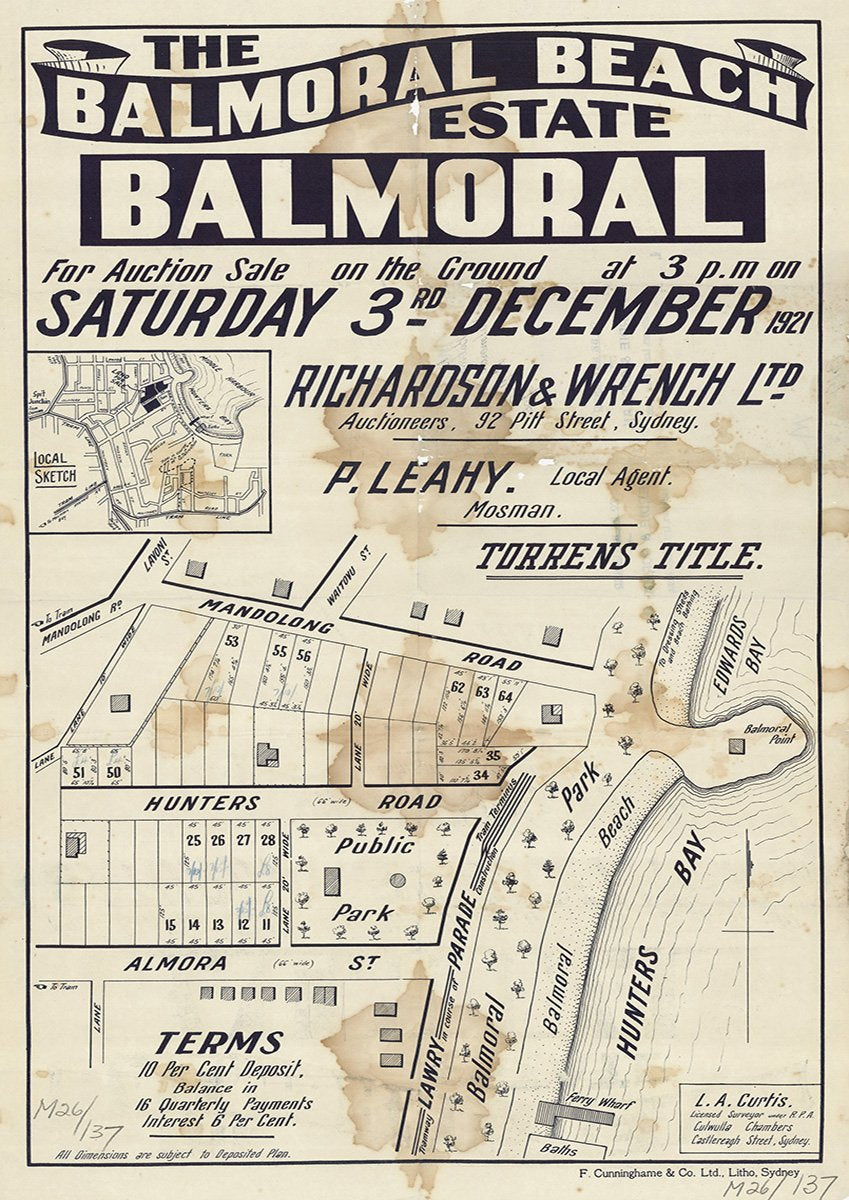 Mandolong Rd, Hunters Rd, Almora St, Lawry Pde, The Esplanade, Lavoni St, Waitovu St, Mosman, Balmoral NSW 1921