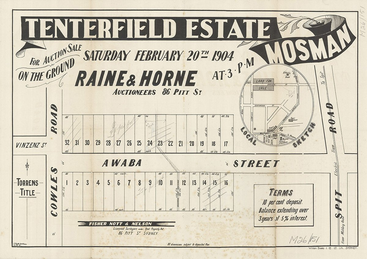 Vinzenz St, Cowles Rd, Awaba St, Spit Rd, Mosman NSW 1904