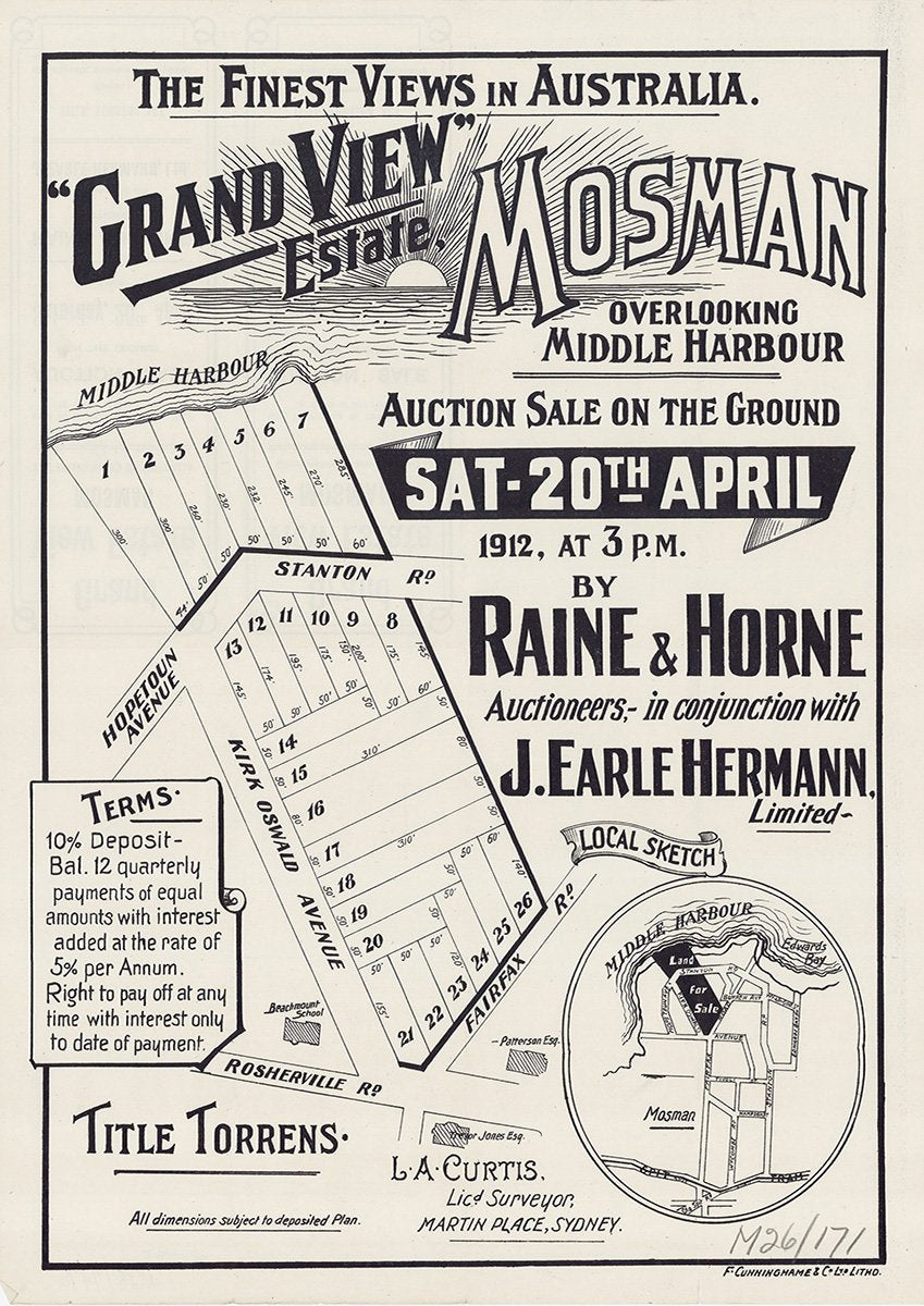 Hopetoun Ave, Stanton Rd, Kirk Oswald Ave, Fairfax Rd, Rosherville Rd, Mosman, Balmoral NSW 1912