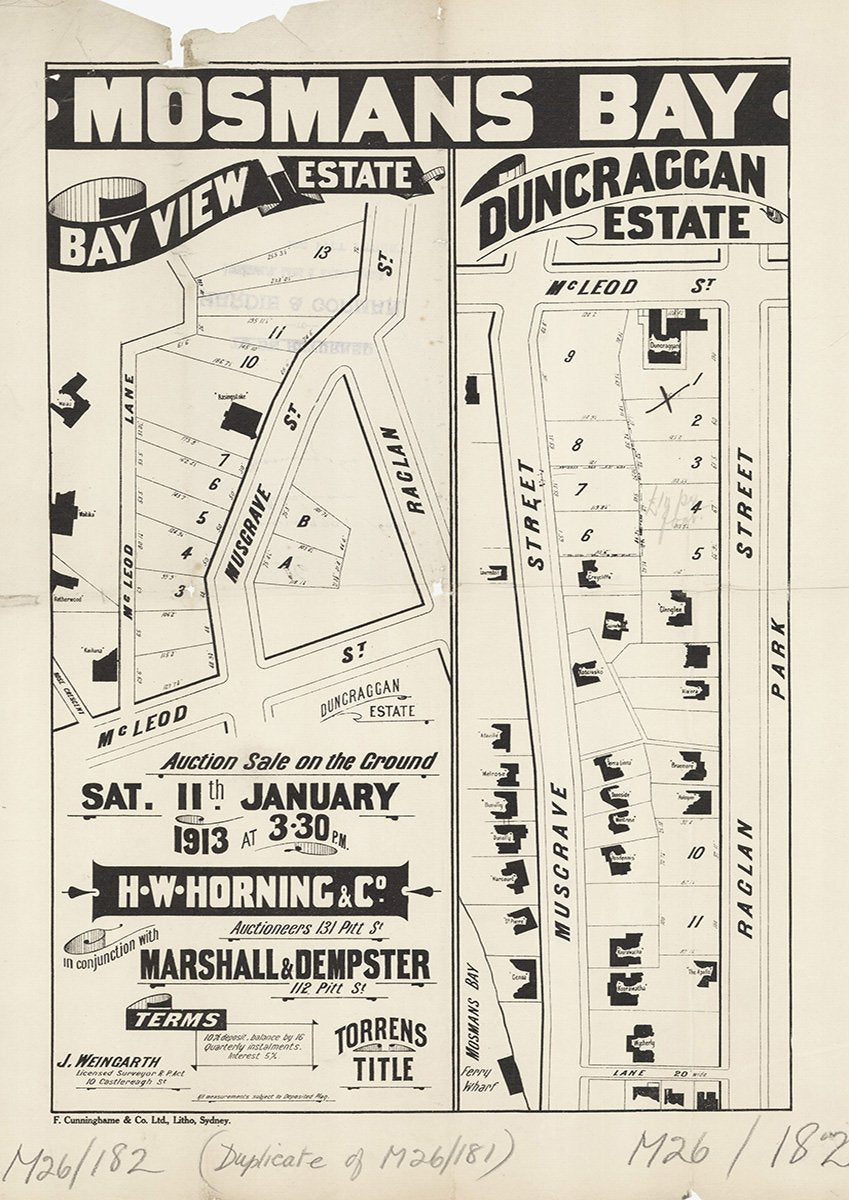 McLeod St, Musgrave St, Raglan St, Mosman NSW 1913