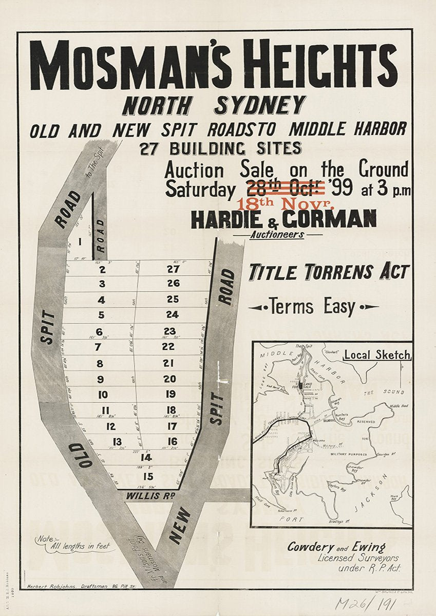 Old Spit Rd, New Spit Rd, Willis Rd, Mosman NSW 1899