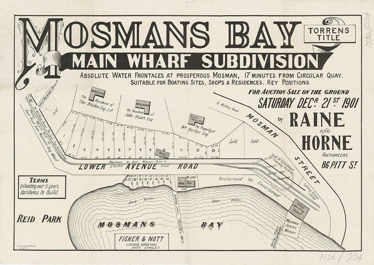 Lower Avenue Rd, Mosman St, Mosman NSW 1901