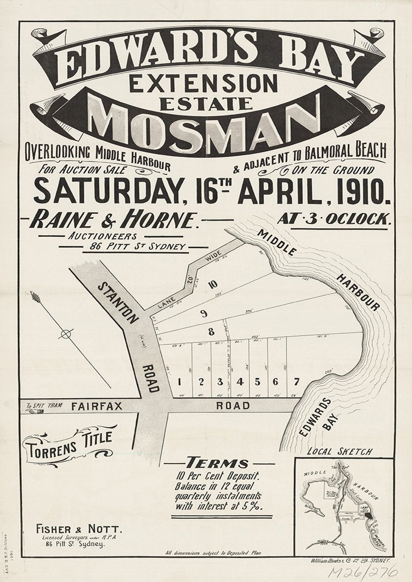 Stanton Rd, Fairfax Rd, Mosman, Balmoral NSW 1910